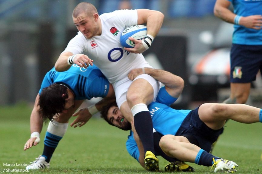 ROME, ITALY - FEBRURY 2016 - Dan Cole (eng) in action during rugby match RBS Six Nations Championships between ITALY vs ENGLAND at the Olimpic Stadium on Februry 14, 2016 in Rome.Scommesse Rugby 6 Nazioni Grande
