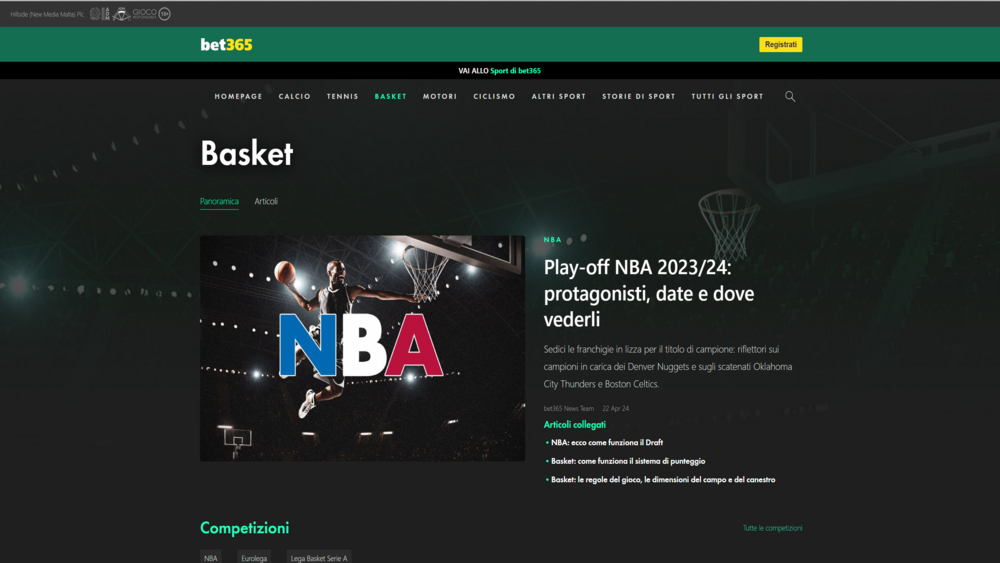 Pagina,Basket,Su,Bet365,News, Play-off,Finali,NBA