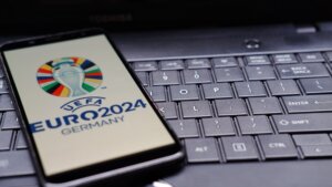 Uefa,Euro,2024,Logo,Seen,Displayed,On,A,Smartphone,With