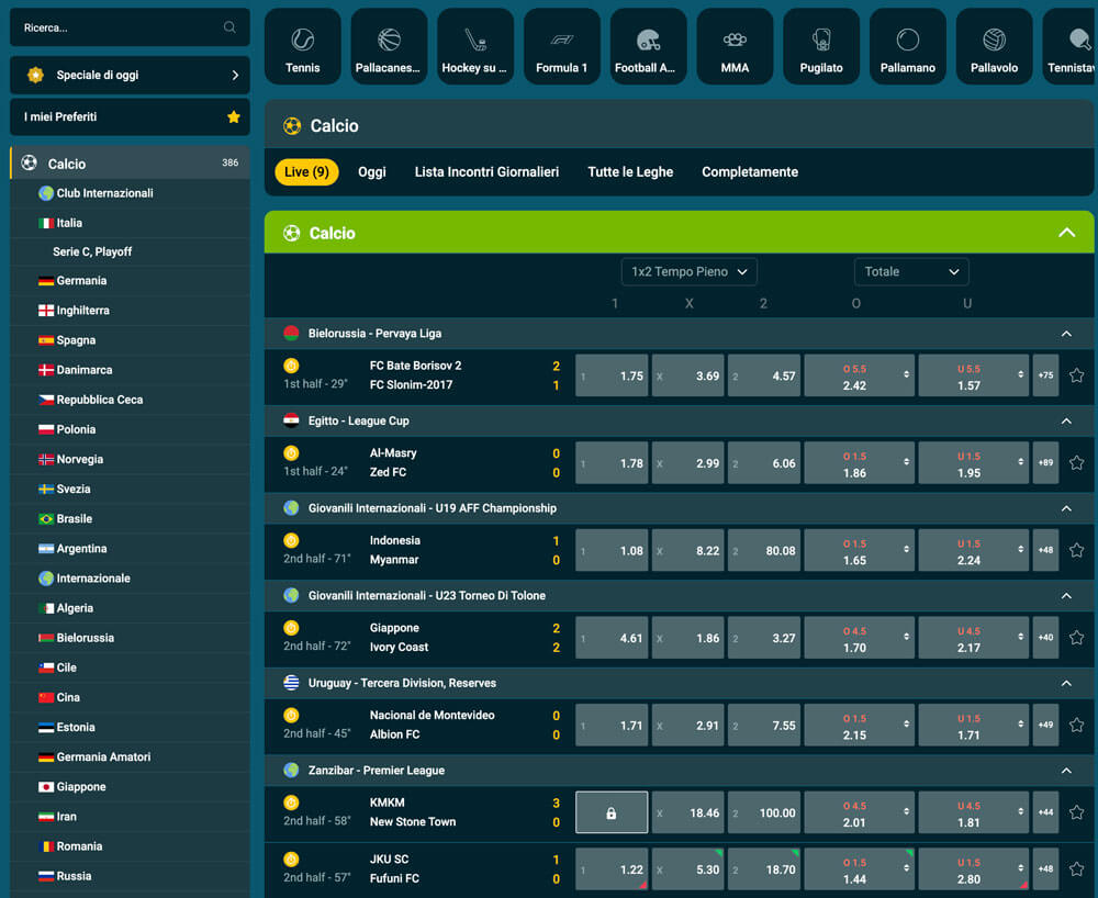 weltbet calcio